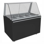 Vitrine chauffante fermée bain-marie à eau 3 Kw 3GN1/1+3GN1/3