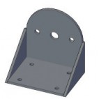 Support douchette, L 60 x P 50 x H 65 mm