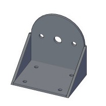 Support douchette, L 60 x P 50 x H 65 mm