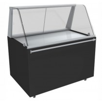 Vitrine à pizza fermée dessus inox 3 Kw