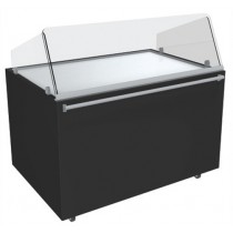 Vitrine à pizza fermée dessus inox, 2,25 Kw