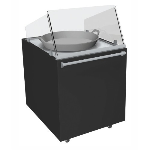 Vitrine à plats cuisinés service traditionnel 1 poêlon 3 kw L 800 x P 1000 x H 860/1310 mm Vitrine à plats cuisinés service traditionnel 1 poêlon 3 kw L 800 x P 1000 x H 860/1310 mm