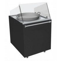 Vitrine à plats cuisinés service traditionnel 1 poêlon 3 kw L 800 x P 1000 x H 860/1310 mm