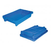 Bac de criée bleu avec système de drainage capacité 20 litres