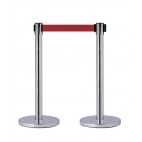 Poteau file d'attente inox, Ø 65 x H 940 mm