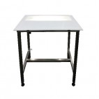 Table de filetage avec tube fluorescent 36 W, en inox AISI 304