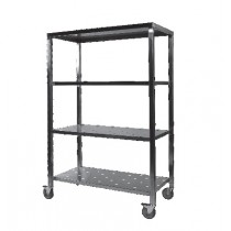 Échelle de remballe avec 4 plateaux perforés inox AISI 304