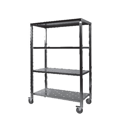 Échelle de remballe avec 4 plateaux perforés inox AISI 304 Échelle de remballe avec 4 plateaux perforés inox AISI 304