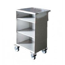 Desserte pour sac d'emballage poissonnerie, en inox AISI 304