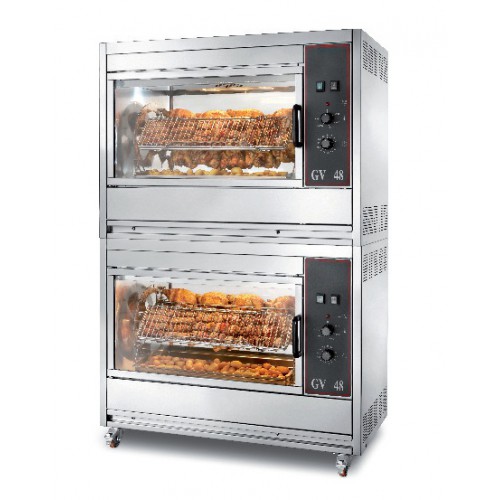 Rôtissoire électrique ventilée traversante, 8/10 broches, en inox, 13.4 kW Rôtissoire électrique ventilée traversante, 8/10 broches, en inox, 13.4 kW