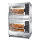 Rôtissoire électrique ventilée traversante, 8/10 broches, en inox, 13.4 kW