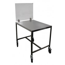Table support trancheur en inox AISI 304, profondeur 600 mm