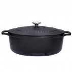 Cocotte ovale en fonte emaillée, capacité 4 litres