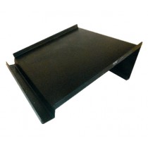 Support de présentation saucissons, couleur noir, en inox, L 245 x P 271 x H 100 mm