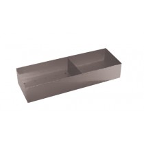 Kit de présentation, bac à coquillages inox + séparation + grille, à poser sur l'avant pour étal neutre et réfrigéré