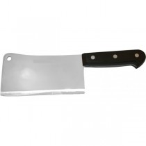 Couperet charcutier avec manche ABS noir avec rivets, longueur 190 mm