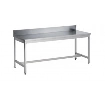 Table démontable, adossée, Inox AISI 304, 700X600X850