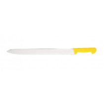 Couteau à kebab, manche jaune en polypropylène