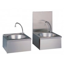 Lave-mains cuisine professionnelle, en inox, cuve ronde