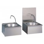 Lave-mains cuisine professionnelle, en inox, cuve ronde