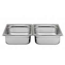 Bac inox cuisine gastronorme GN1/2, plein, plein, en inox aisi 304