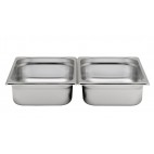 Bac inox cuisine gastronorme GN1/2, plein, plein, en inox aisi 304
