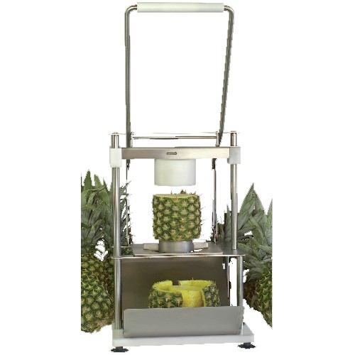 Machine à peler et étrogner l'ananas, levier double Machine à peler et étrogner l'ananas, levier double
