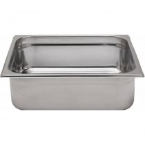Bac inox cuisine gastronorme GN2/3, plein, en inox aisi 304