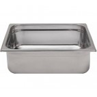 Bac inox cuisine gastronorme GN2/3, plein, en inox aisi 304