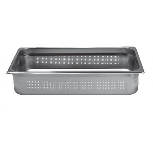 Bac inox cuisine gastronorme GN1/1 perforé en inox aisi 304 Bac inox cuisine gastronorme GN1/1 perforé en inox aisi 304