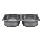 Bac inox cuisine gastronorme GN1/2, perforé, en inox aisi 304