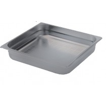 Bac inox cuisine gastronorme GN2/1, perforé , en inox aisi 304