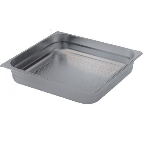 Bac inox cuisine gastronorme GN2/1 perforé inox aisi 304 Bac inox cuisine gastronorme GN2/1 perforé inox aisi 304