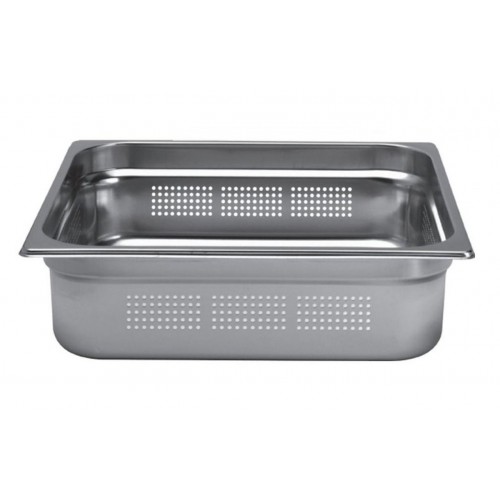 Bac inox cuisine gastronorme GN2/3 perforé inox aisi 304 Bac inox cuisine gastronorme GN2/3 perforé inox aisi 304