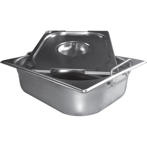 Bac inox cuisine gastronome plein anses escamotables GN1/1 inox aisi 304 Bac inox cuisine gastronome plein anses escamotables GN1/1 inox aisi 304