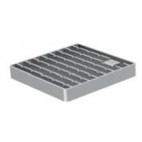 Siphon téléscopique Epur HygieneFirst avec grilles inox, 600 x 270 mm, sortie horizontale en bout, Ø 110 mm
