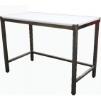 Table de découpe professionnelle, centrale, en inox AISI 304, P 700 mm