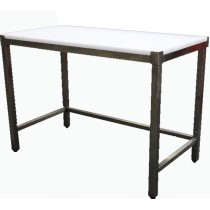 Table de découpe professionnelle, centrale, en inox AISI 304, P 700 mm