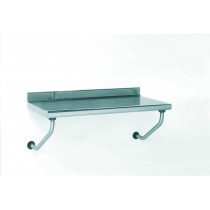 Table inox suspendue sur-mesure , à dosseret, largeur 700 mm
