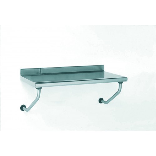 Table inox suspendue sur-mesure à dosseret largeur 700 mm Table inox suspendue sur-mesure à dosseret largeur 700 mm