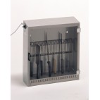 Armoire de stérilisation 25 couteaux 1 porte avec grille en tôle découpée
