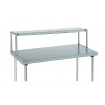 Etagère supérieure pour table acier inoxydable 1 niveau