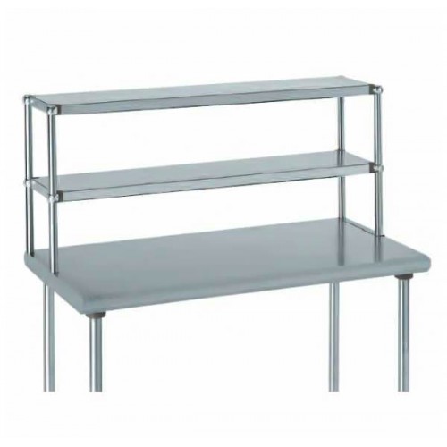 Etagère supérieure pour table acier inoxydable 2 niveaux Etagère supérieure pour table acier inoxydable 2 niveaux