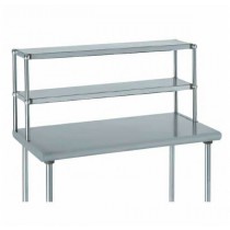 Etagère supérieure pour table acier inoxydable 2 niveaux