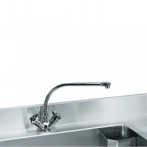 Robinetterie cuisine mélangeuse 1/4 tour chavonnet 5640 T3, débit 45 l/mn