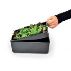 Insert noir pour plats évasés mélamine, 1.5 litres