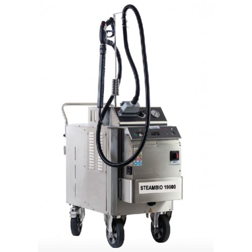 Nettoyeur vapeur industriel, STEAMBIO 19000 SH, avec pompe produit, 19 KW - 32 Amp, 380 VOLTS - 3 PHASES + NEUTRE + TERRE Nettoyeur vapeur industriel, STEAMBIO 19000 SH, avec pompe produit, 19 KW - 32 Amp, 380 VOLTS - 3 PHASES + NEUTRE + TERRE