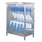 Armoire ventilée modulable, seche botte électrique 24 paires, inox, L 1191 x l 622 x H 2390 mm