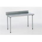 Table Inox Adossée, Profondeur 600 mm hauteur spécifique H 720 mm