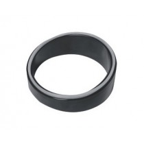 Réhausse noire cylindrique pour plats en mélamine Ø 90 x H 30 mm